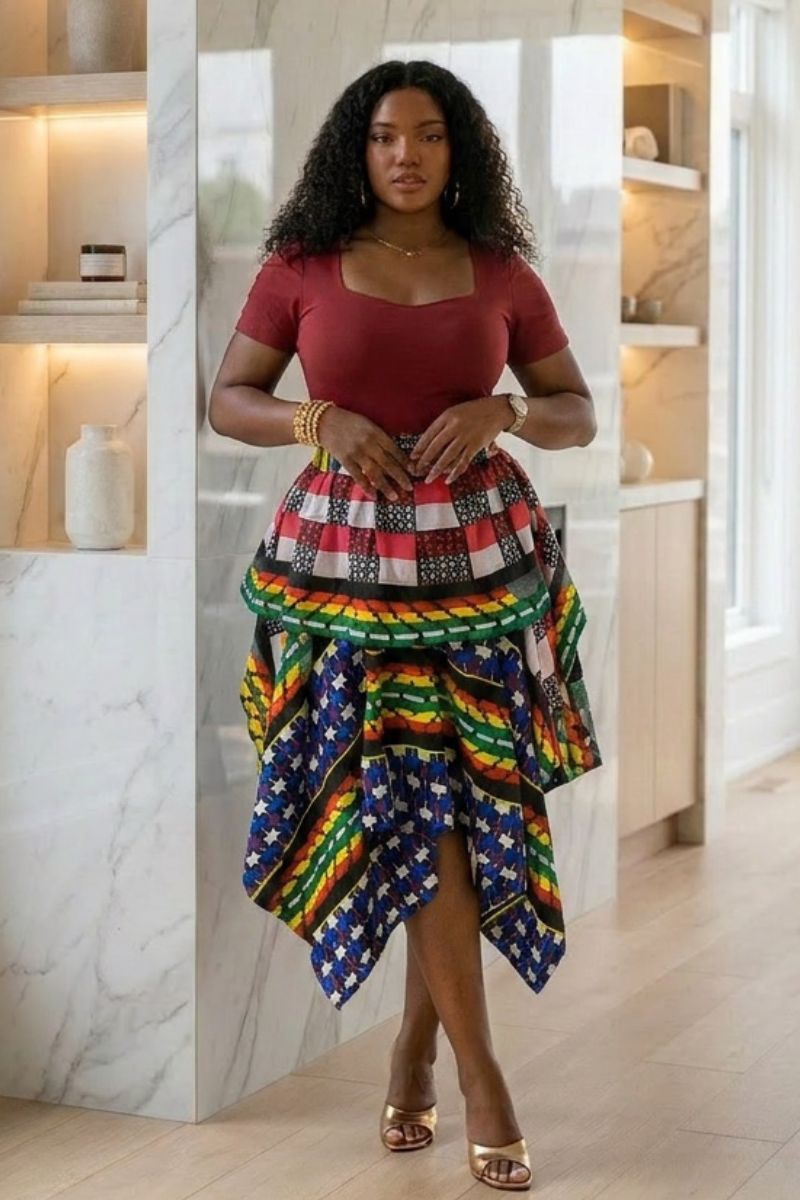 The Heritage Patchwork Handkerchief Skirt