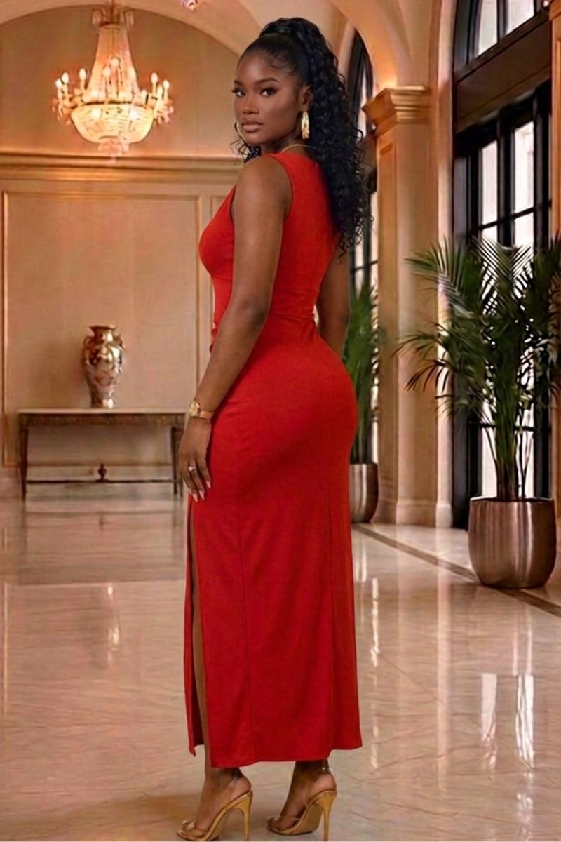 Scarlet Desire Evening Gown