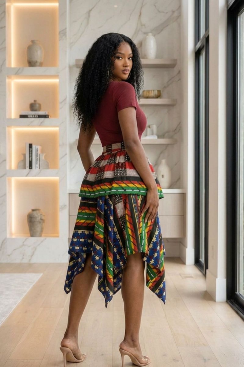The Heritage Patchwork Handkerchief Skirt