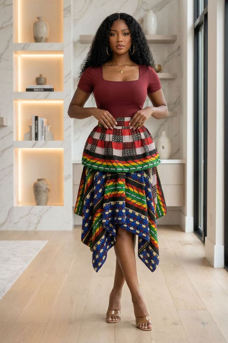 The Heritage Patchwork Handkerchief Skirt