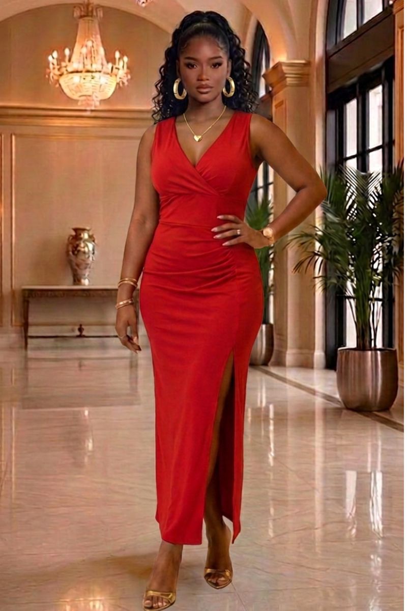 Scarlet Desire Evening Gown